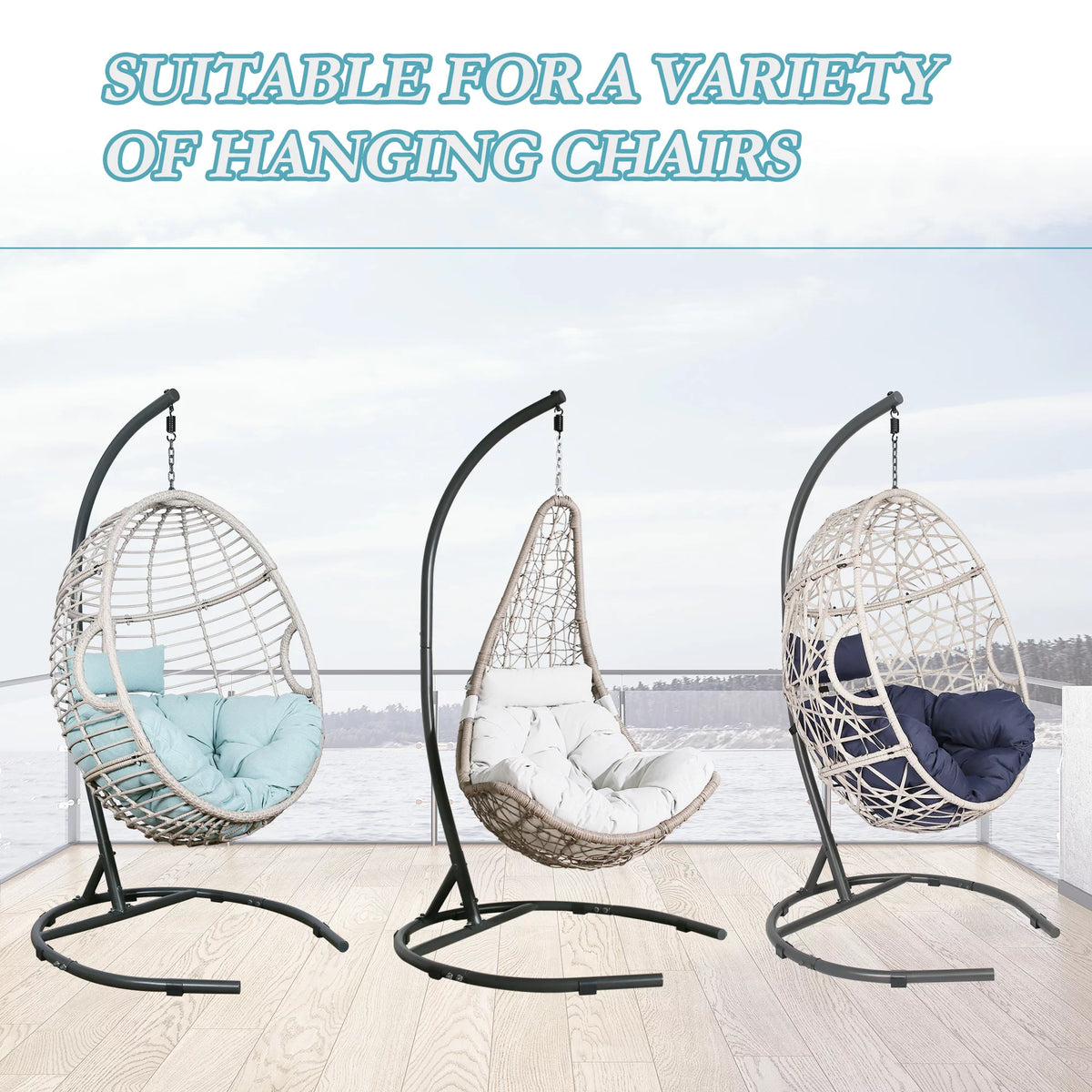 Egg Chair Stand Hanging Hammock Swing Chair C-Stand D385
