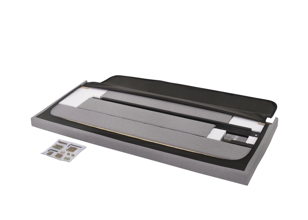 Gray Queen Panel Bed A7359