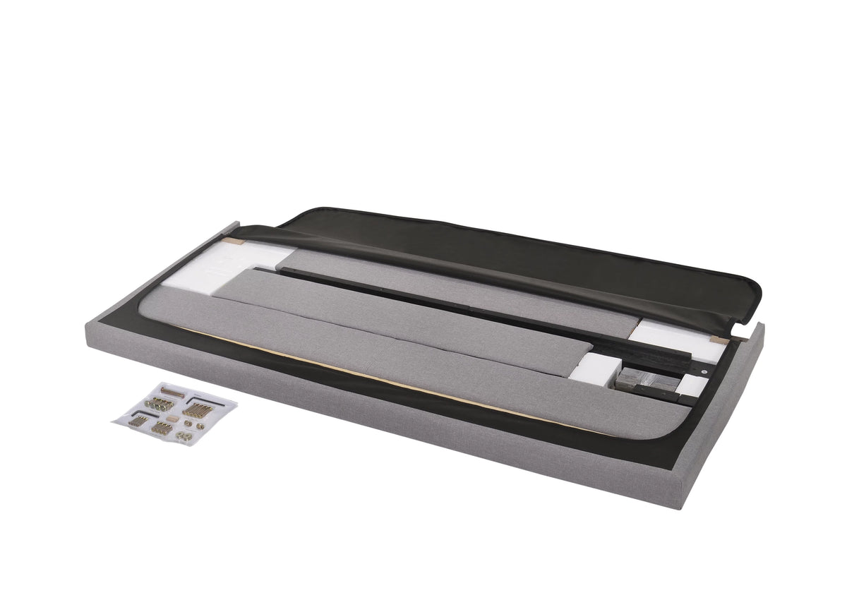 Gray Queen Panel Bed A7359