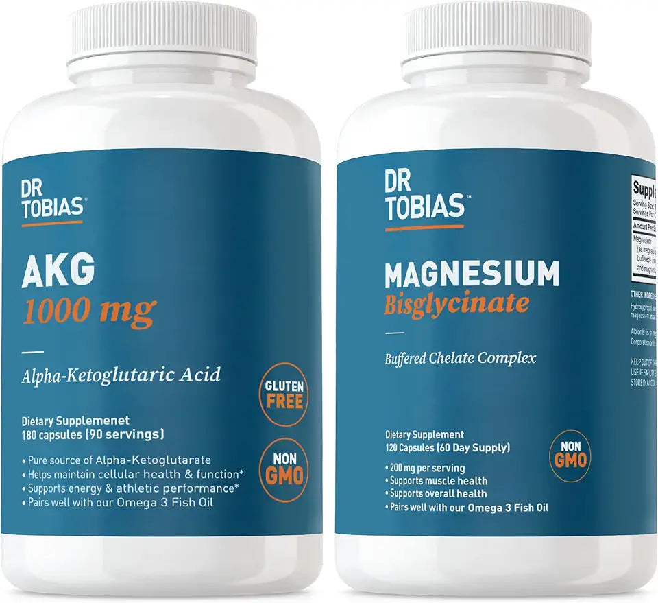 AKG Supplement & Magnesium Bisglycinate Vegan Non-GMO N8337