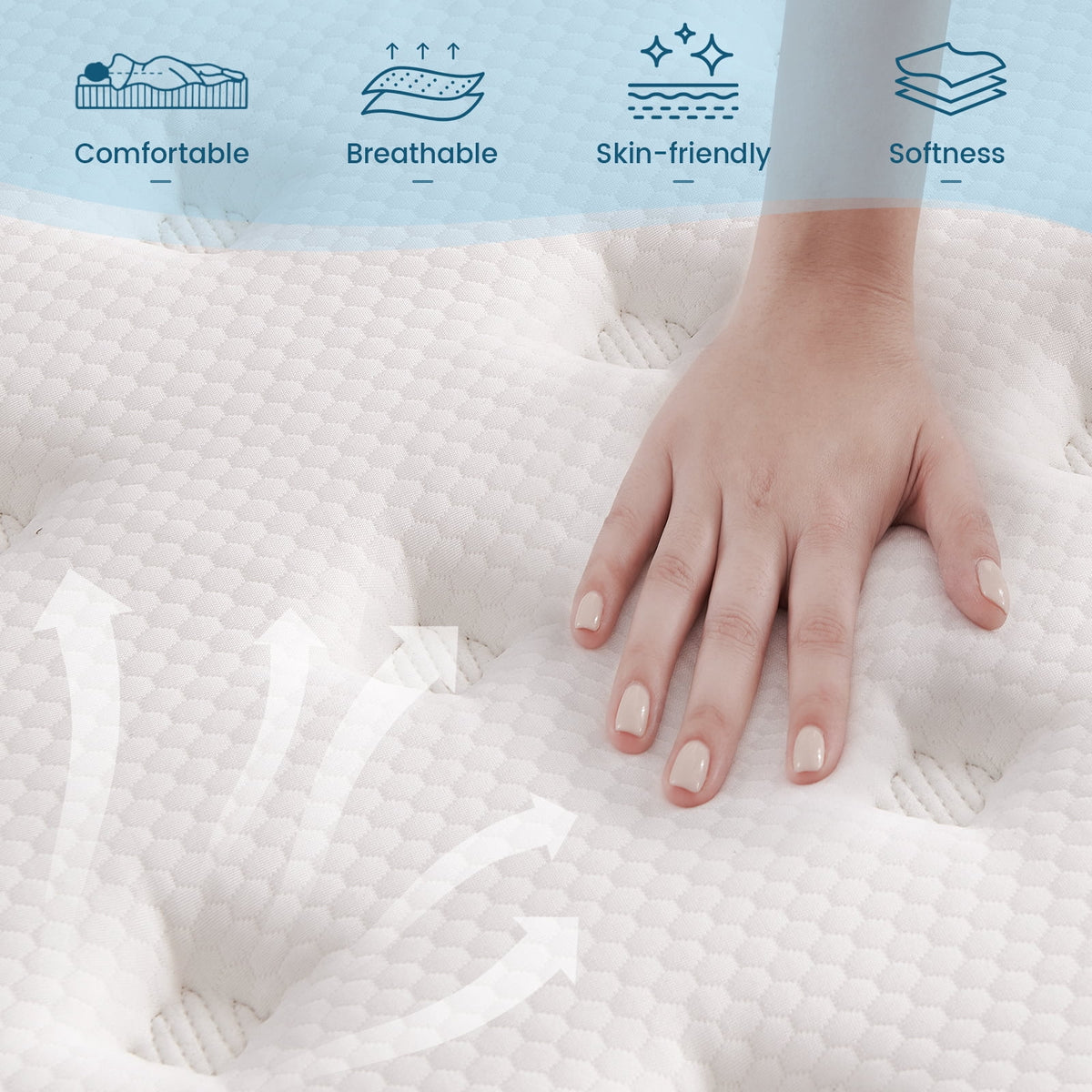 12 Inch Full Memory Foam Hybrid Mattress T3462