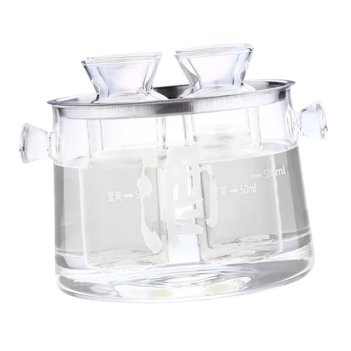 Glass Sake Decanter Bottle 16cmx14.5cmx11.6cm I820912