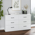 Black 6 Drawer Dresser N5679
