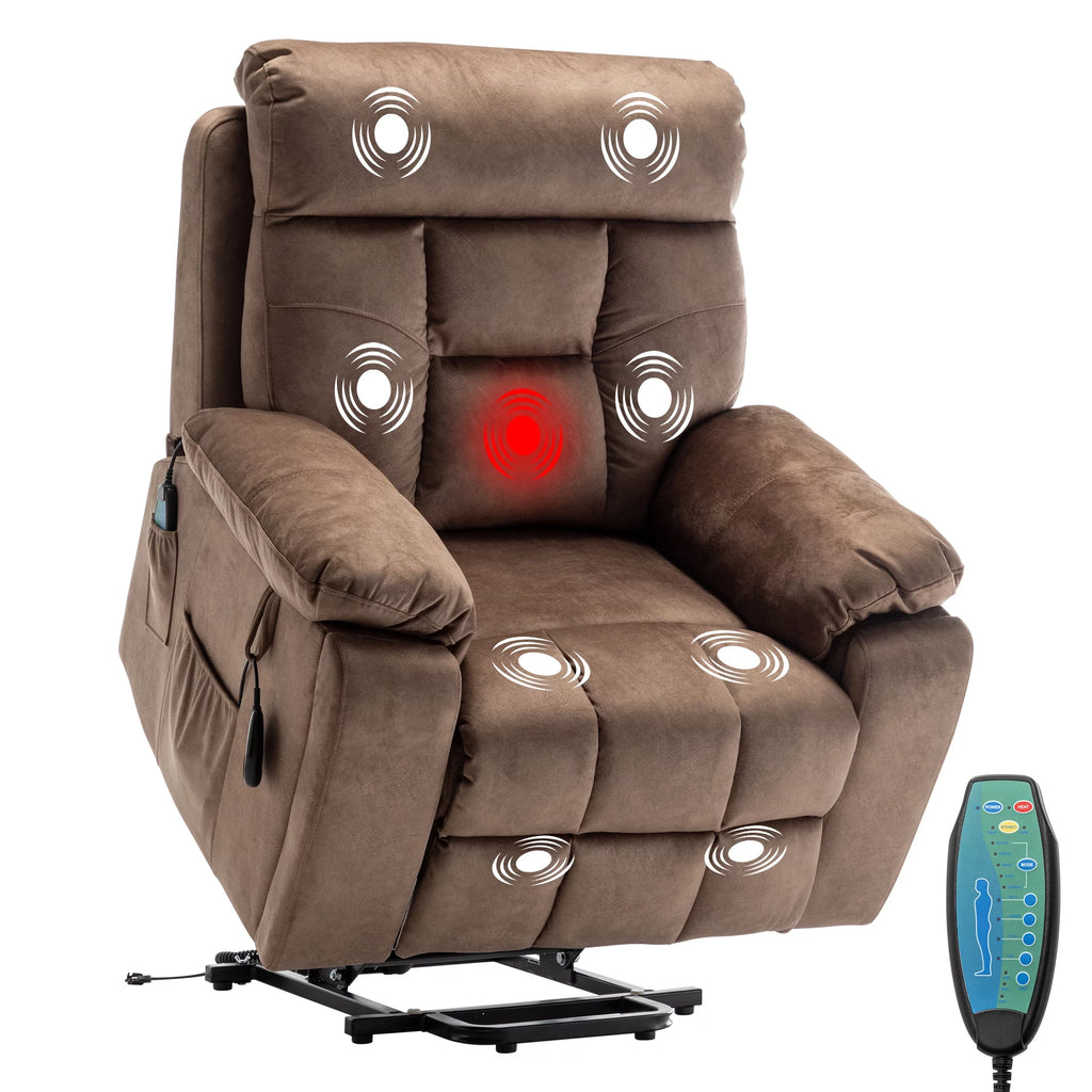 Power Lift Recliner Chair with Heat and Massage P6414