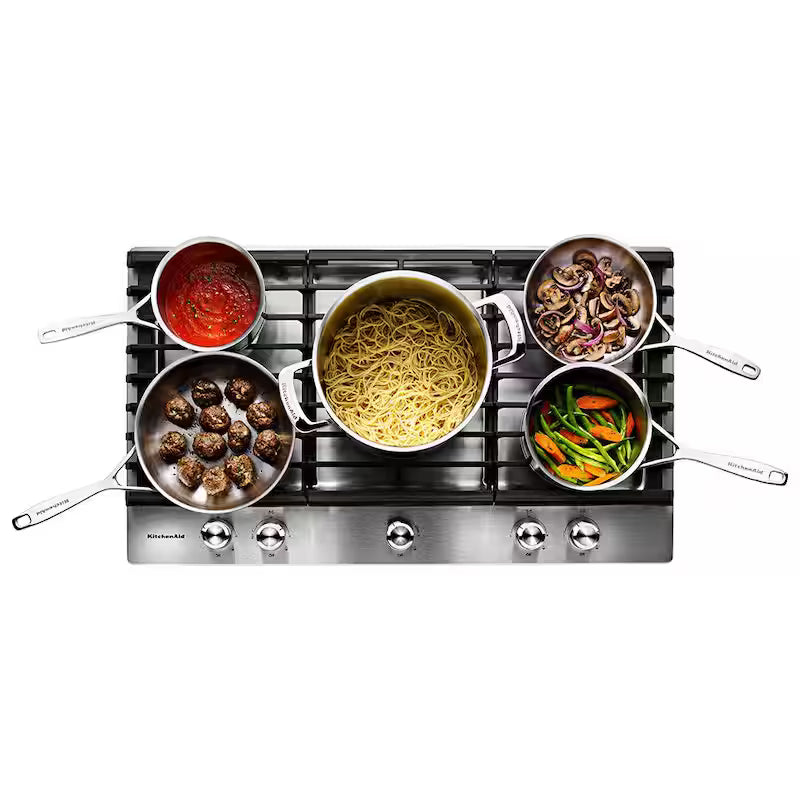 30 in. Stainless Steel Gas Cooktop with 5 Burners R811983