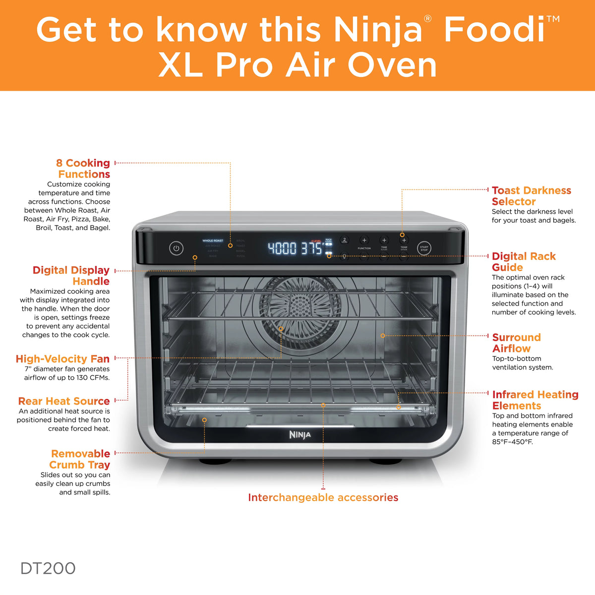 8-in-1 XL Pro Air Fry Convection Oven F1771