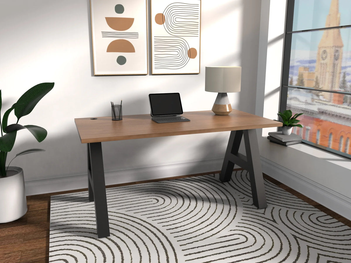 66" Writing Desk with Black Frame X8397