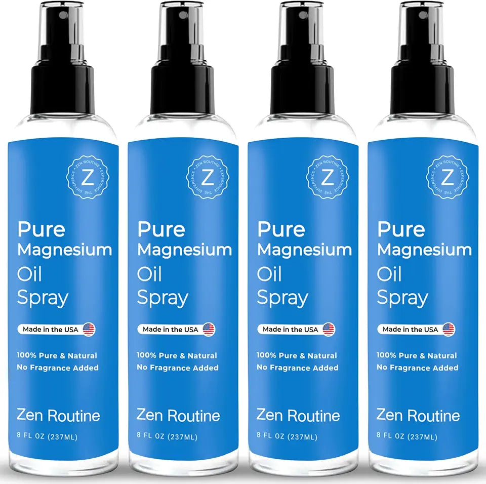 Organic Magnesium Oil Spray 8 fl oz (4 Pack) G461963