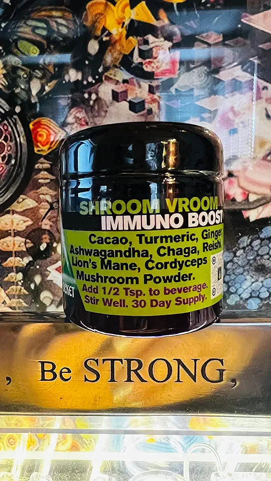 Mushroom Powder with Chaga, Reishi, Lion's Mane, Cordyceps, Ginger, Turmeric, Ashwagandha, Cacao C890