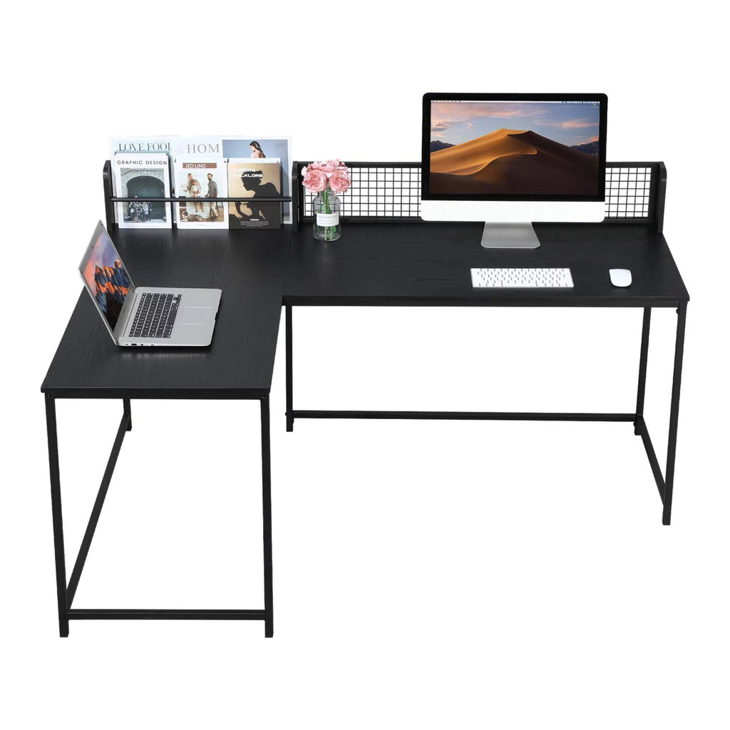 Black L Shaped Corner Desk Z520339