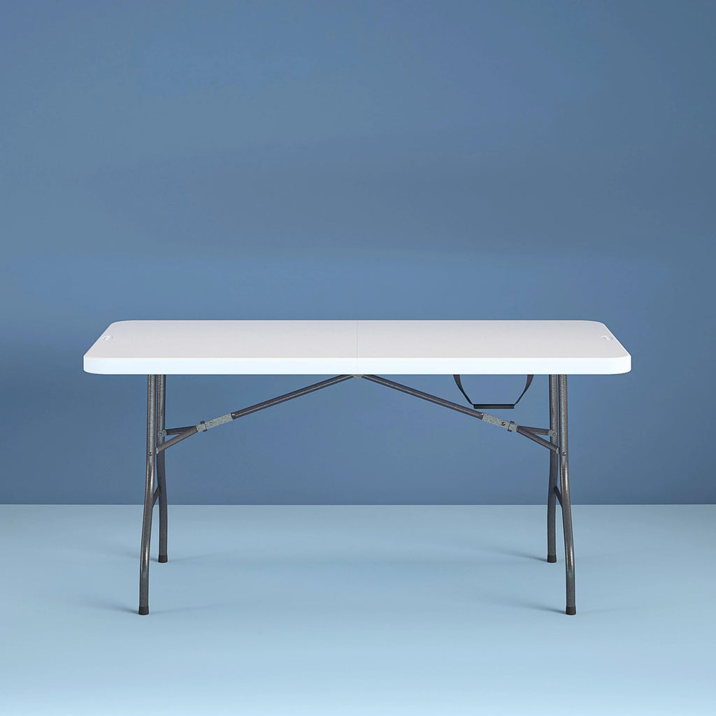 6 Foot Folding Table White Speckle H2354