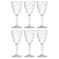 Glass Wine Goblets 7.7 Oz Set of 6 S188