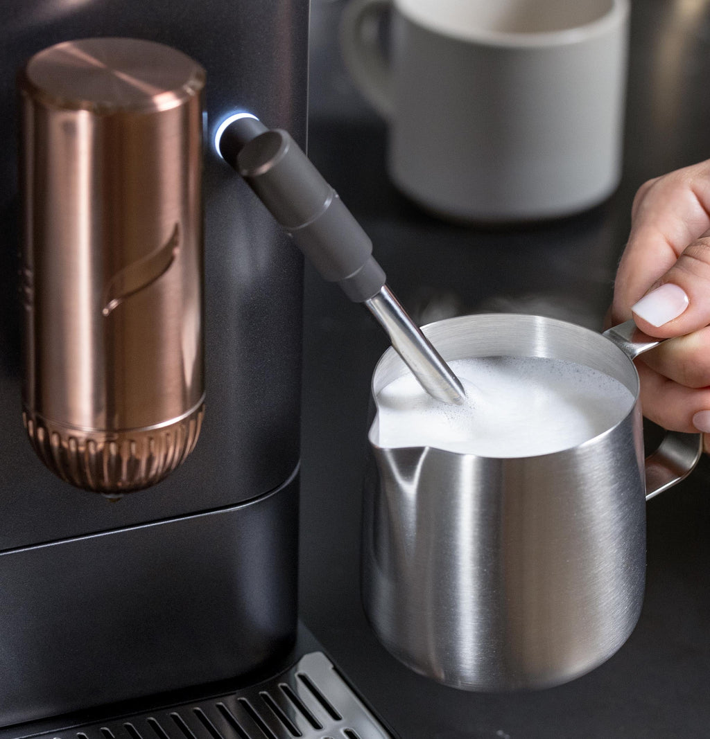 Automatic Espresso Machine with Milk Frother, Matte Black, 1.2 Liter A754