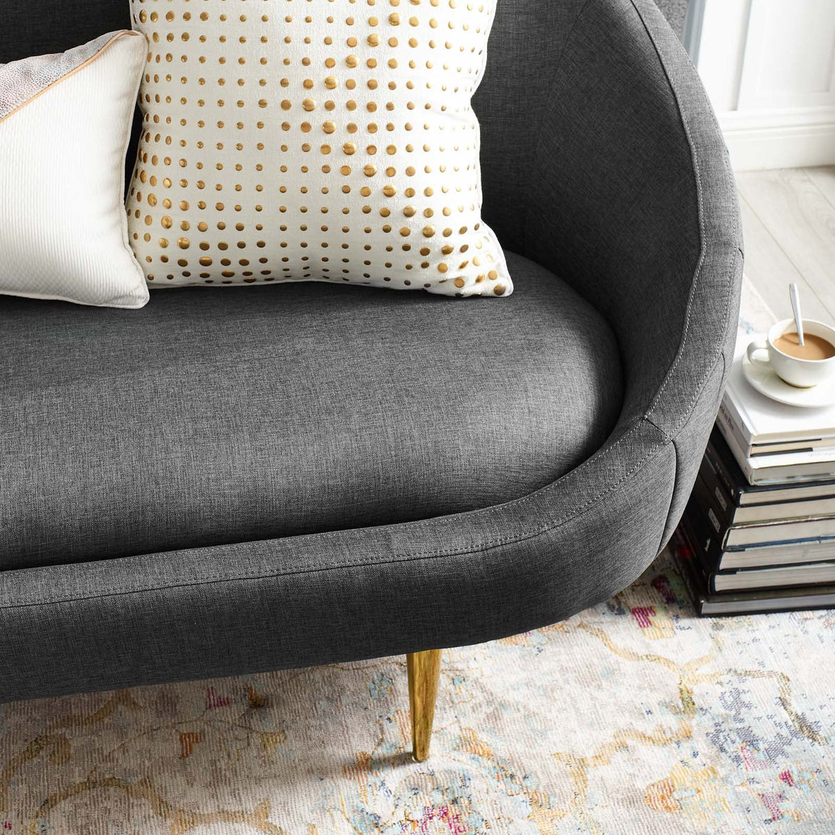 Gray Fabric Sofa S429