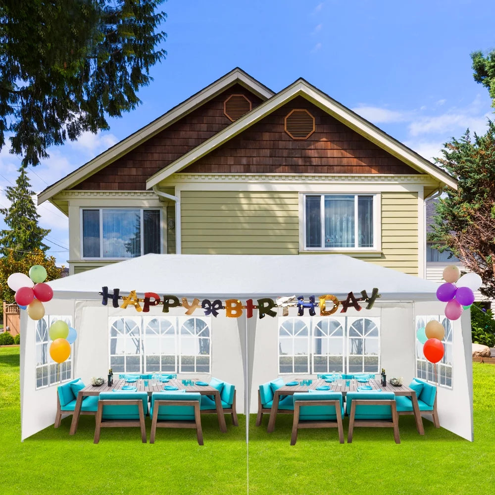 10x20ft White Party Tent Canopy P165