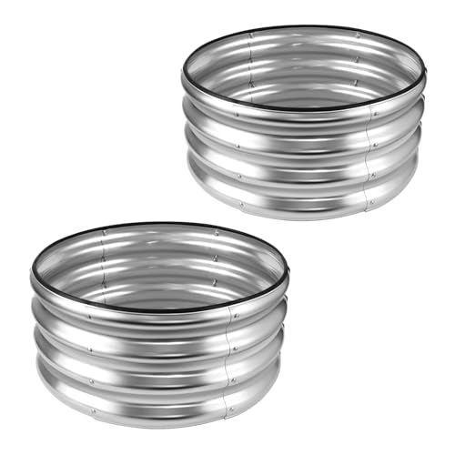 Galvanized Raised 2 Pcs 4×2×1ft Planter Boxes J844