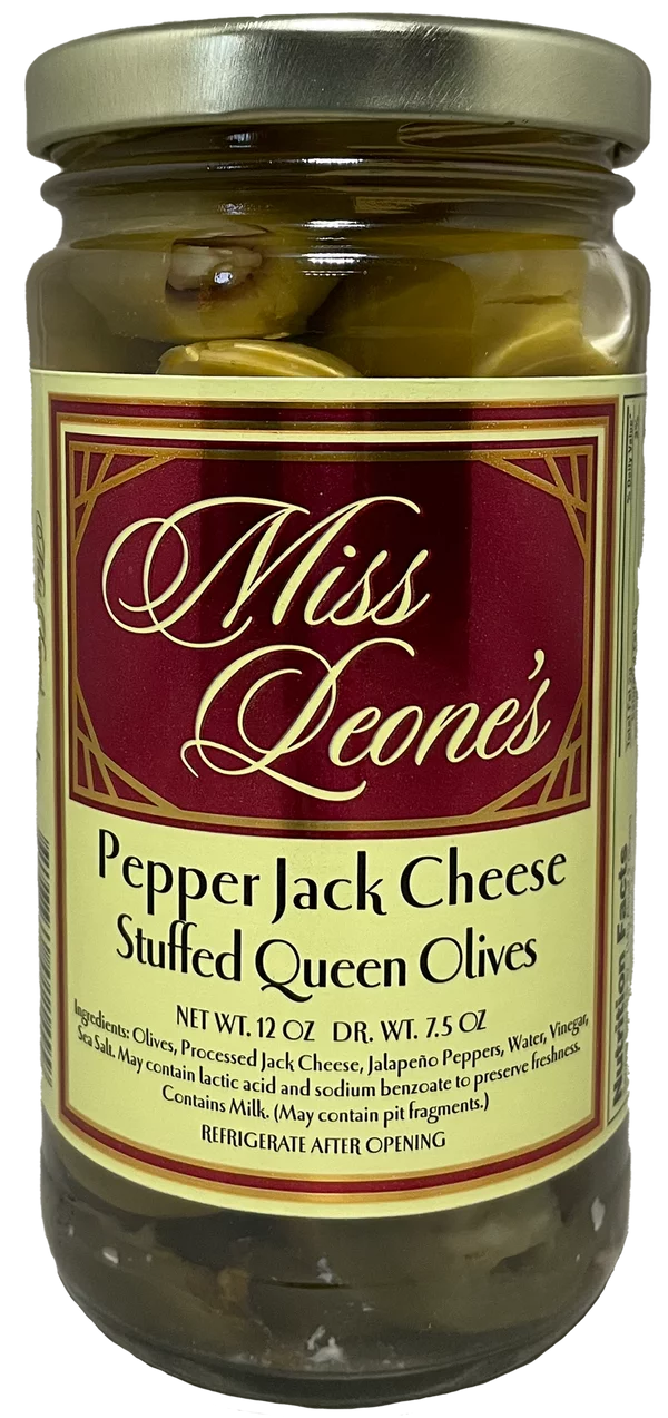 Pepper Jack Cheese Stuffed Queen Olives 12 oz 3 Count Q5443