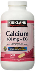 Calcium 600 mg Plus Vitamin D3 500 Tablets J287