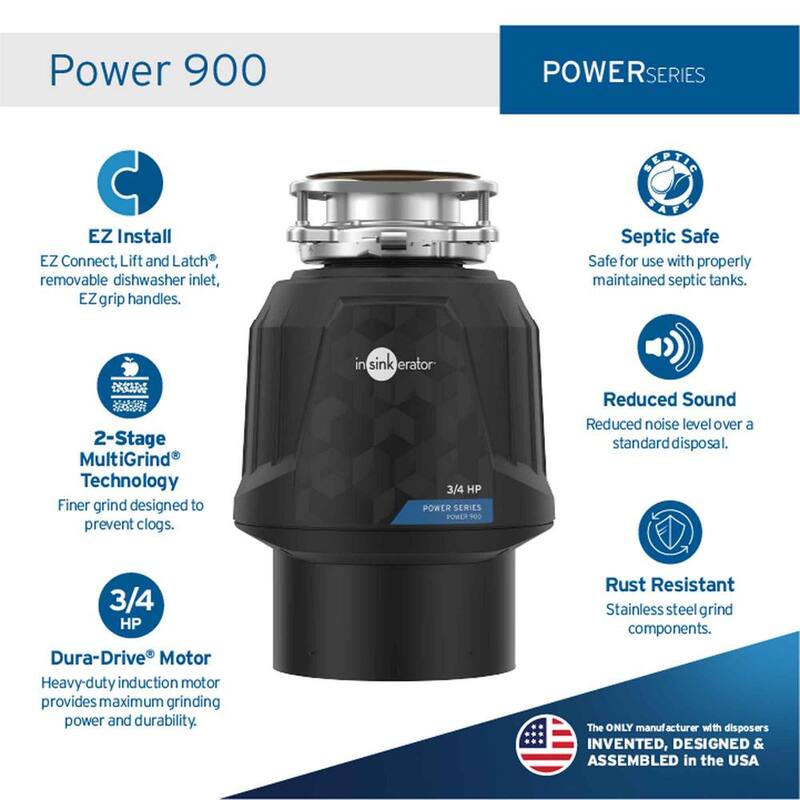 3/4 HP Continuous Feed Garbage Disposal E864