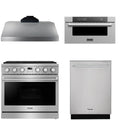 36 Gas Range, Range Hood, Dishwasher and Microwave U378