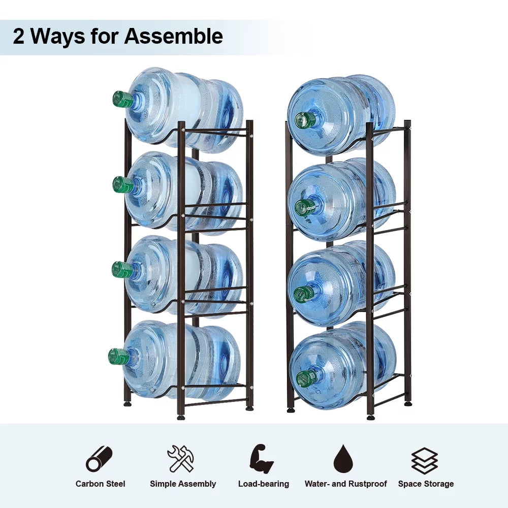 4-Tier Water Bottle Holder Storage Rack Z388