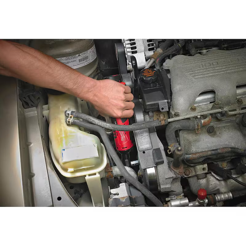 12V Cordless 3/8 in. Ratchet Kit with Battery, Charger and Tool Bag Y436