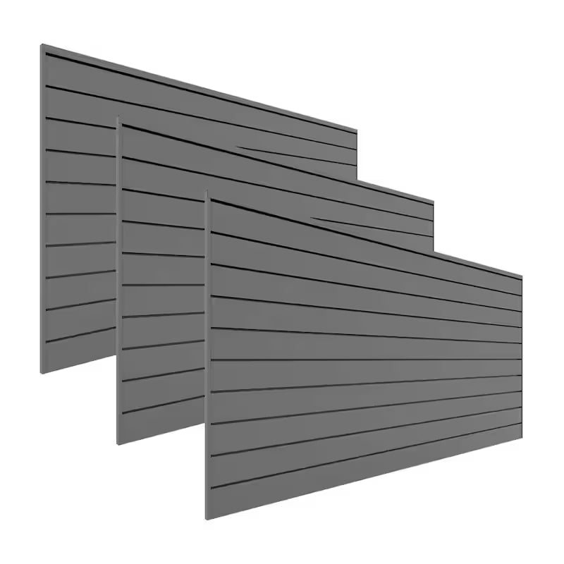 Light Grey Slat Wall Panel Set 3-Pack M793742
