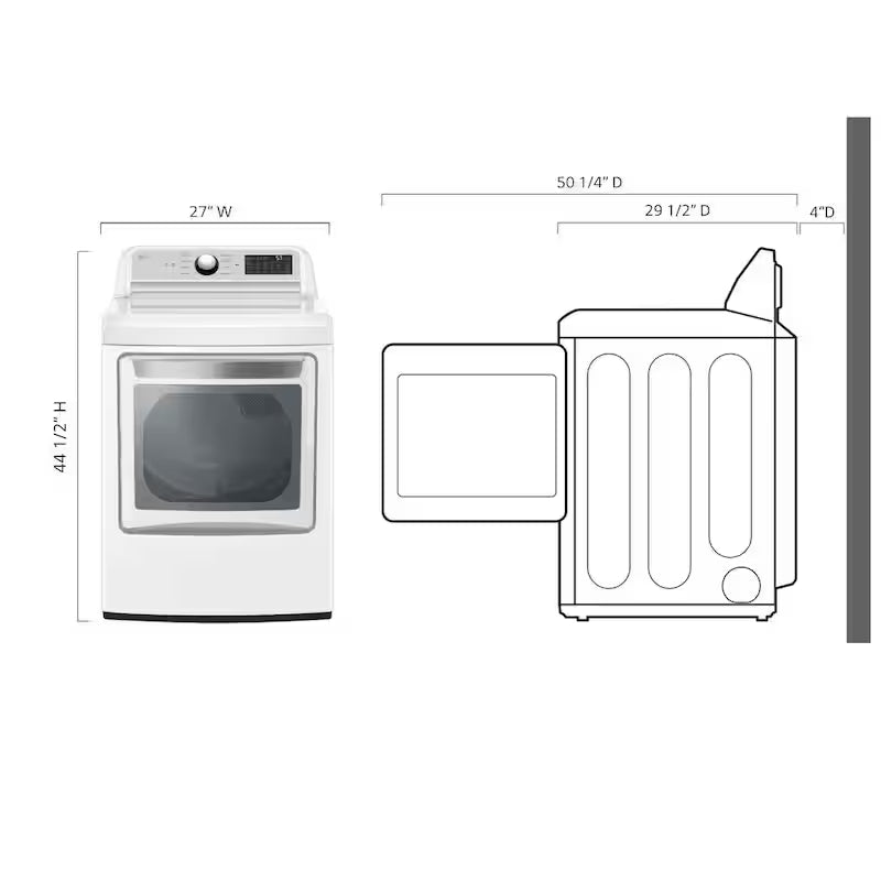 7.3 cu. ft. Vented Electric Dryer in White Z474