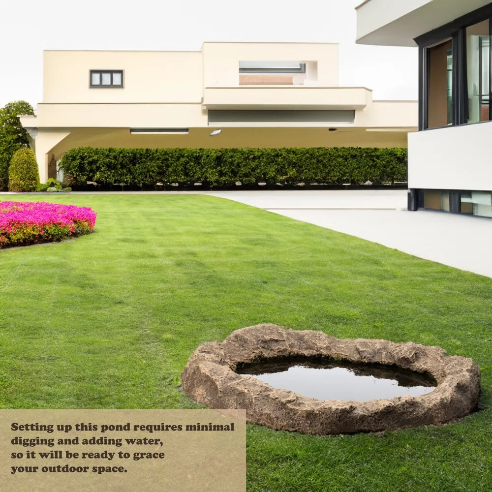 Faux Rock Fiberglass Garden Water Pond H155