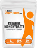 Micronized Creatine Monohydrate Powder 250g Unflavored Gluten Free T5684