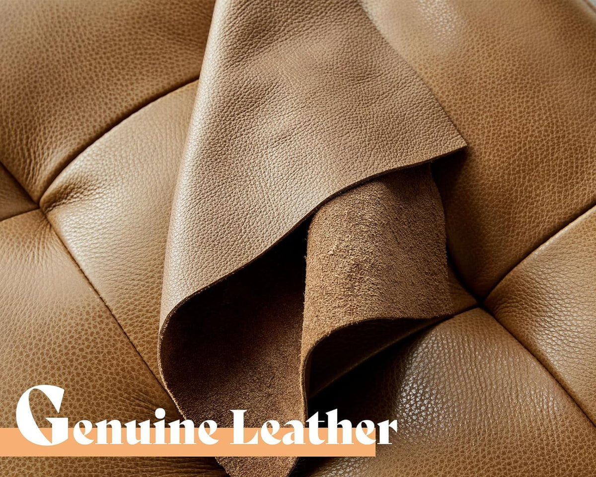 Brown Leather 2 Piece Set 3 Seater Sofa X203
