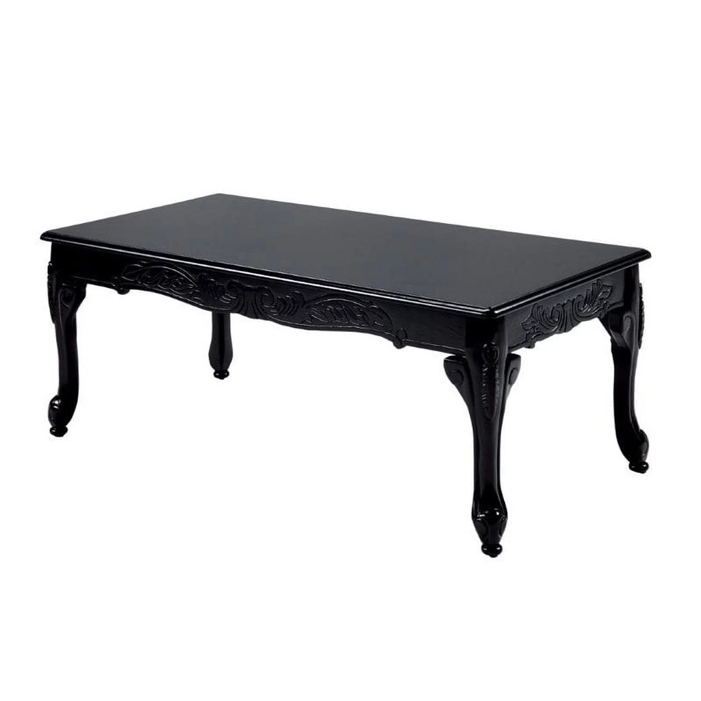 Solid Wood 3-Piece Coffee Table Set in Black D4853