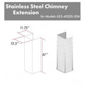 Stainless Steel Extended Chimney and Crown O44009