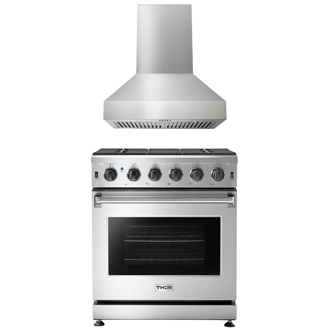 30 Gas Range and Range Hood Z40261