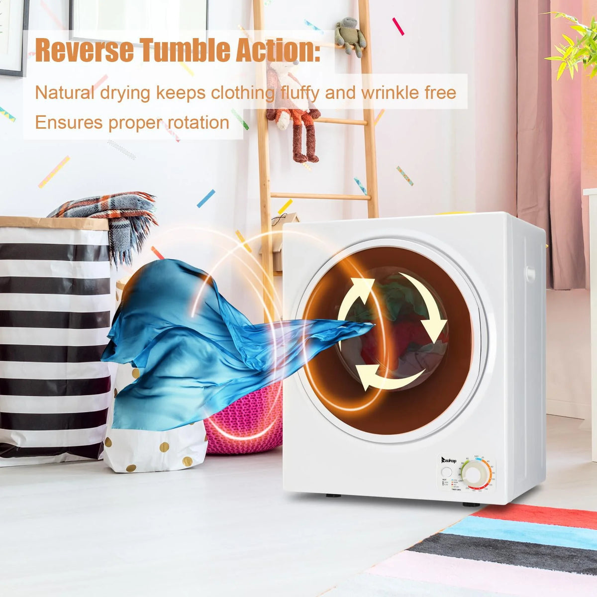1.6 cu ft Compact Portable Laundry Dryer G362578