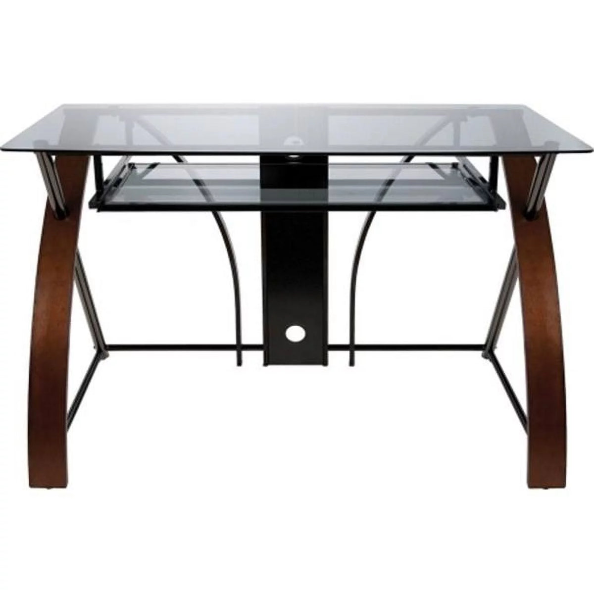 Computer Desk with Curved Wood Q45850