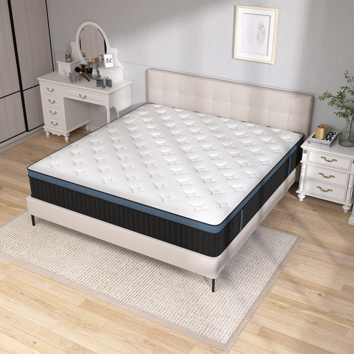 14 inch Full Hybrid Mattress with Gel Memory Foam D44590