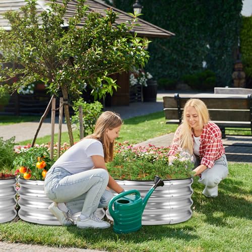 Galvanized Raised 2 Pcs 4×2×1ft Planter Boxes J844