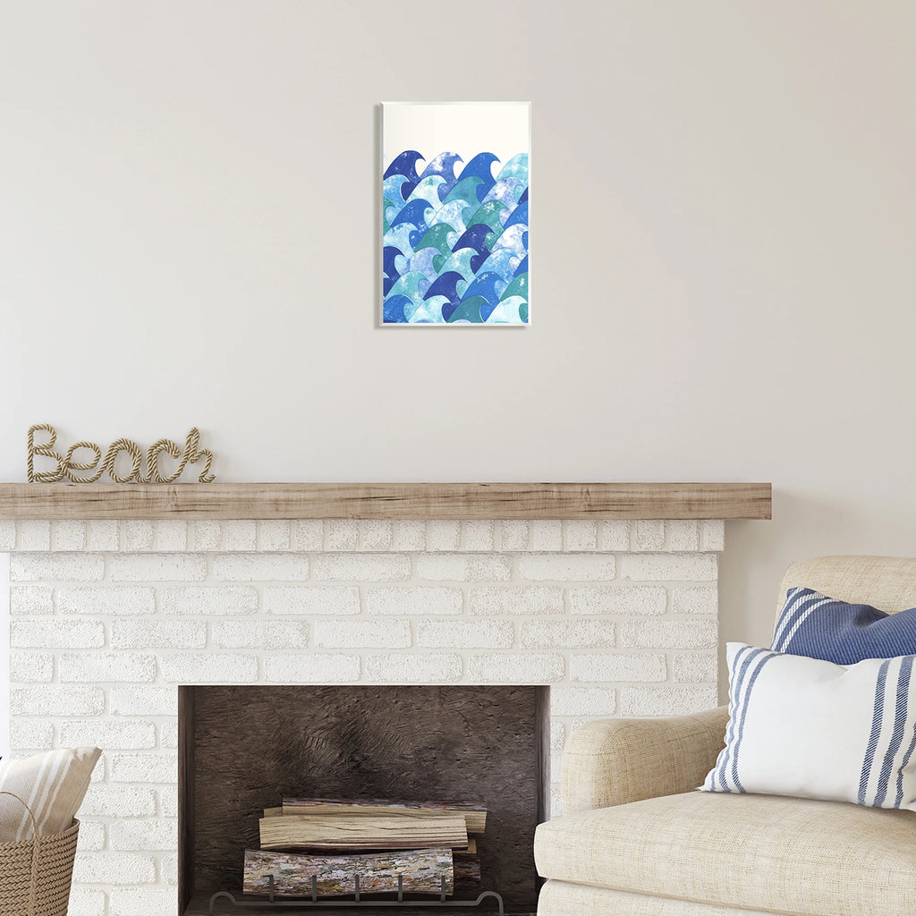 Abstract Sea Waves Painting Unframed Art Print Wall Art, 10 x 15 T324120