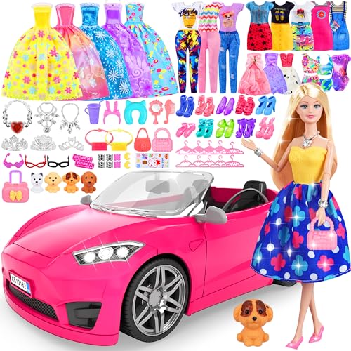 91 Pcs Doll Convertible Car Set J222685
