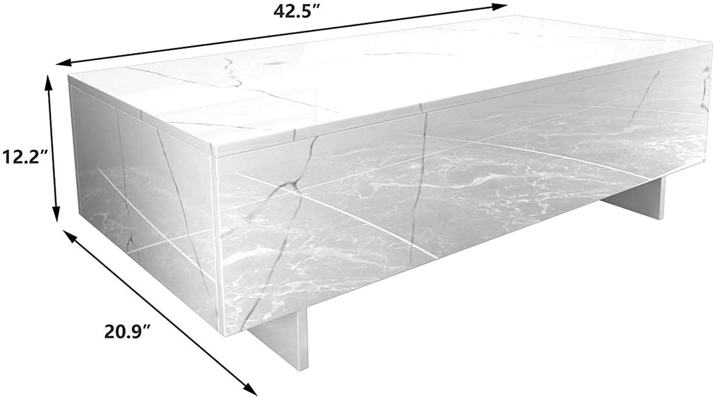 White High Gloss Coffee Table Y96362