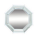 Silver Hexagonal Wall Mirror J53436