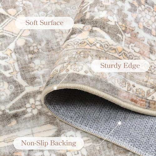 9x12 Washable Non Slip Vintage Area Rug Z833