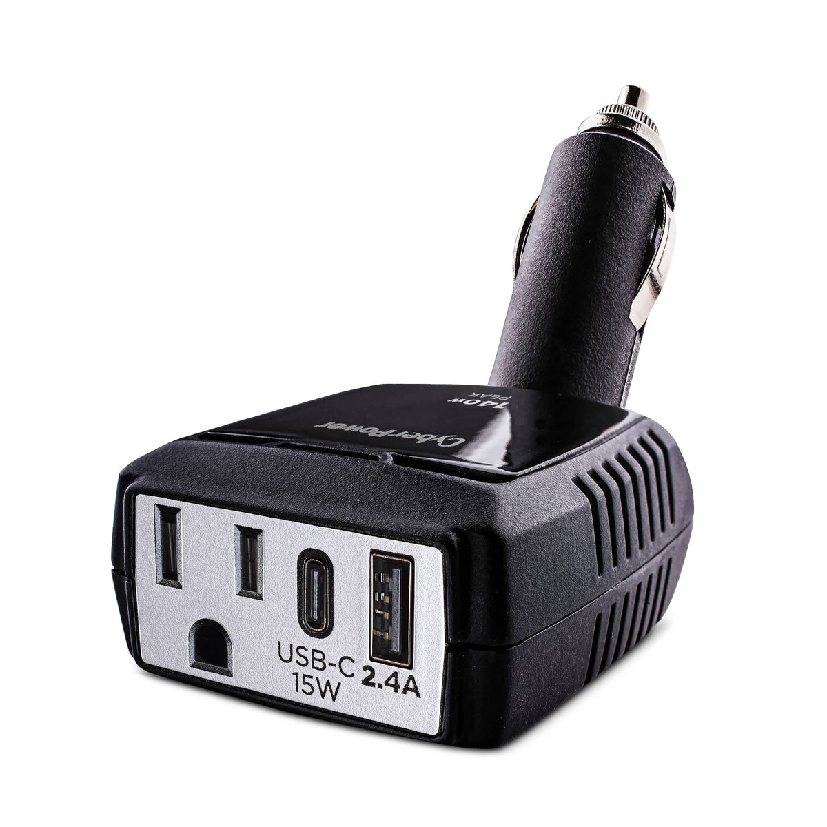1 Outlet 140 Watt Power Inverter with USB-C & USB-A Port J925460