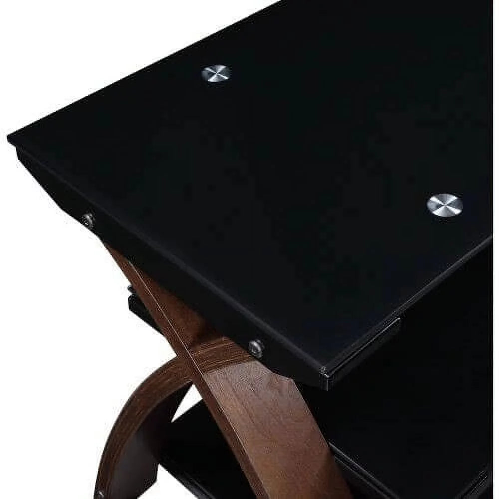 Espresso Wood TV Stand J359315