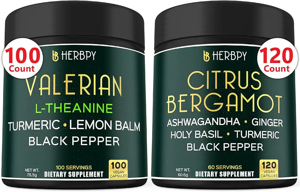 Valerian Root Supplement & Citrus Bergamot Supplement L495