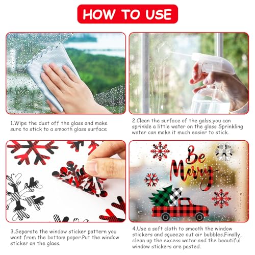 Winter Window Clings Decals Stickers C69528
