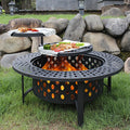 36 Inch Wood Burning Fire Pit with 2 Grills C894