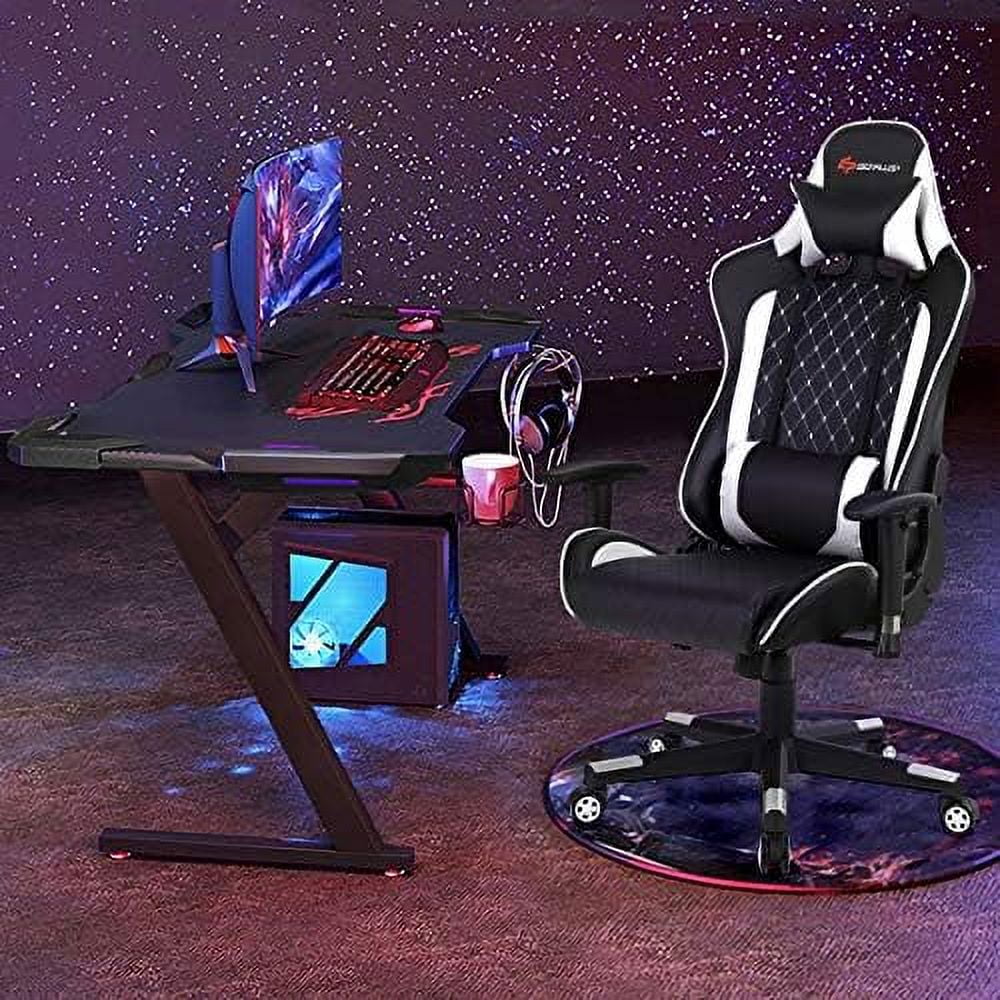 White Gaming Recliner Chair R7798