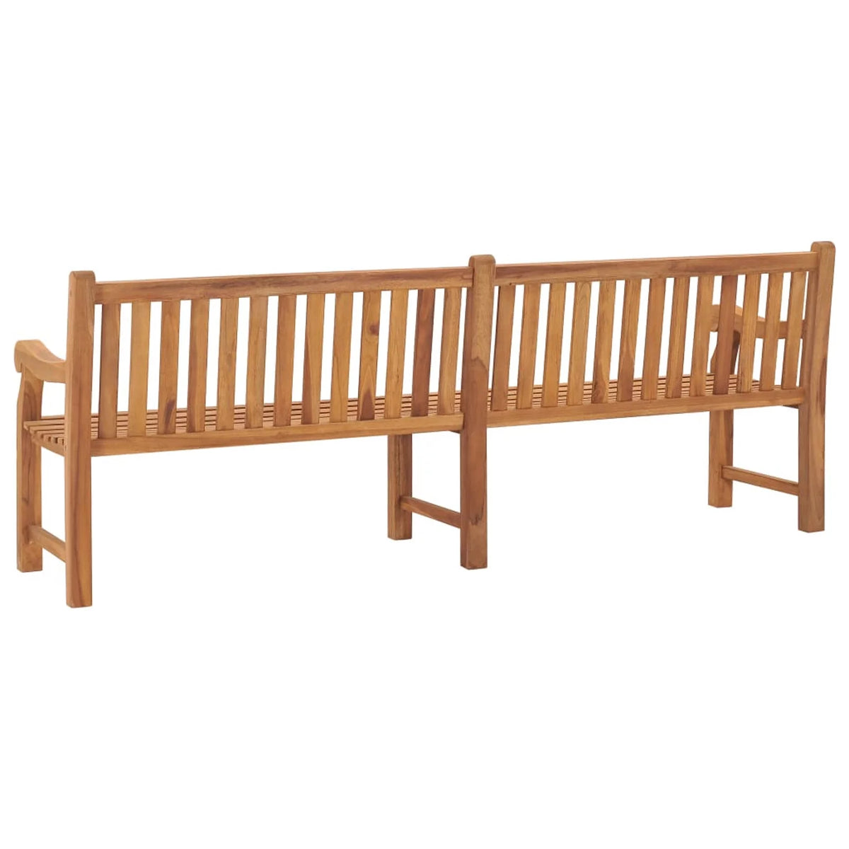Teak Wood Garden Bench with Armrest A16989